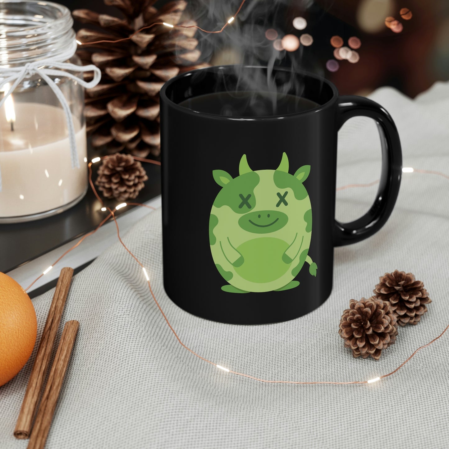 DEADIMALS COW COFFEE MUG - Halloween Edition