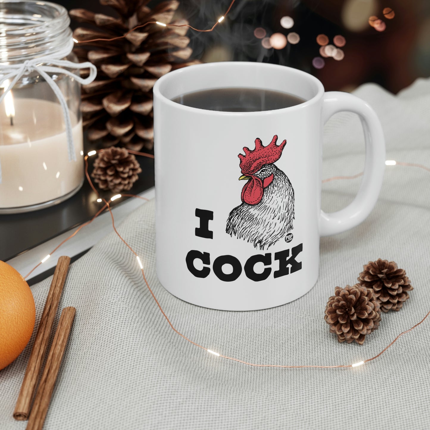 I LOVE COCK! ROOSTER COFFEE MUG