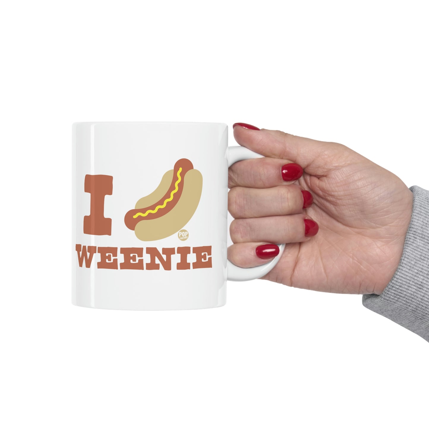 I LOVE WEENIE HOT DOG COFFEE MUG