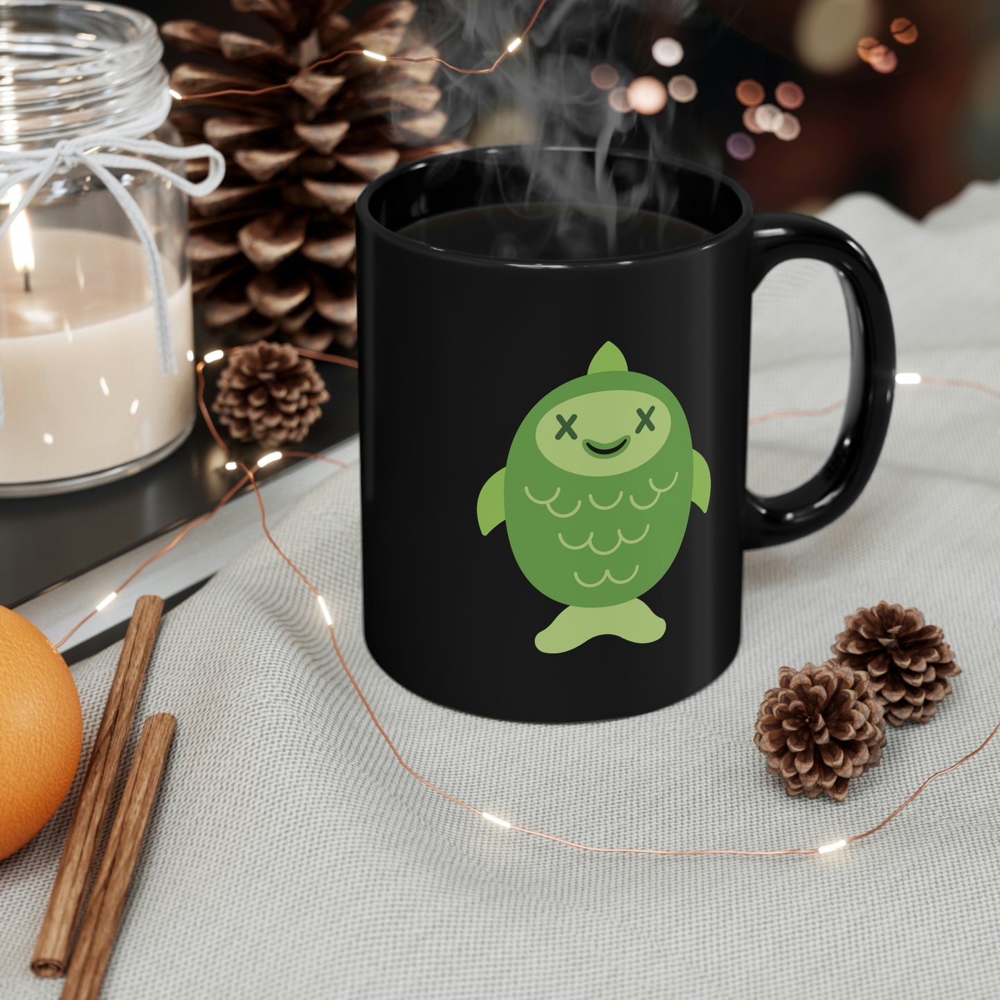 DEADIMALS GOLDFISH COFFEE MUG - Halloween Edition