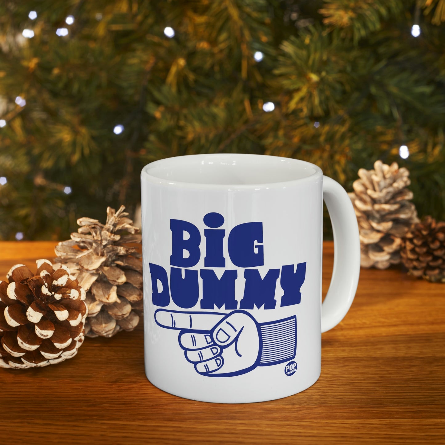 BIG DUMMY FINGER COFFEE MUG