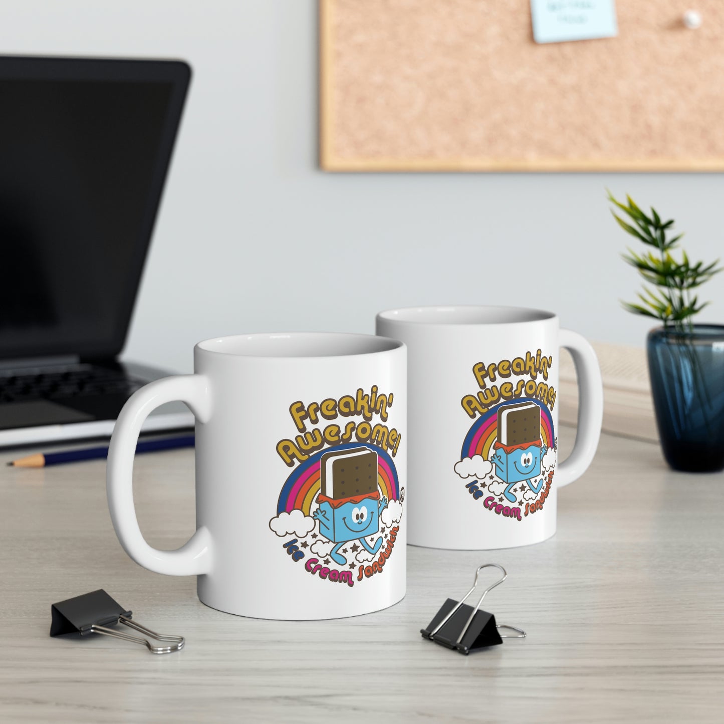 FUNSHINE-FREAKIN' AWESOME! ICE CREAM SANDWICH COFFEE MUG