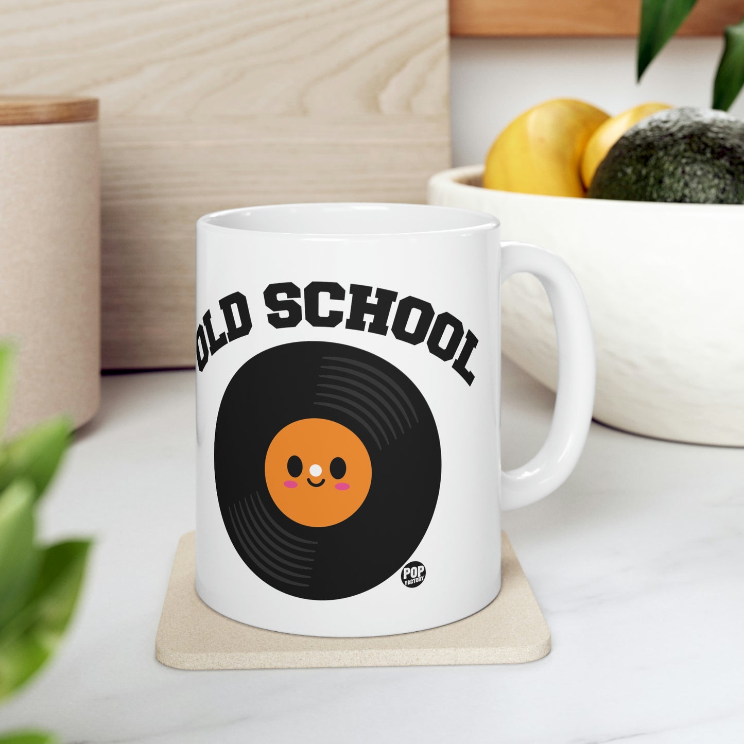 OLD SCHOOL RECORD COFFEE  MUG
