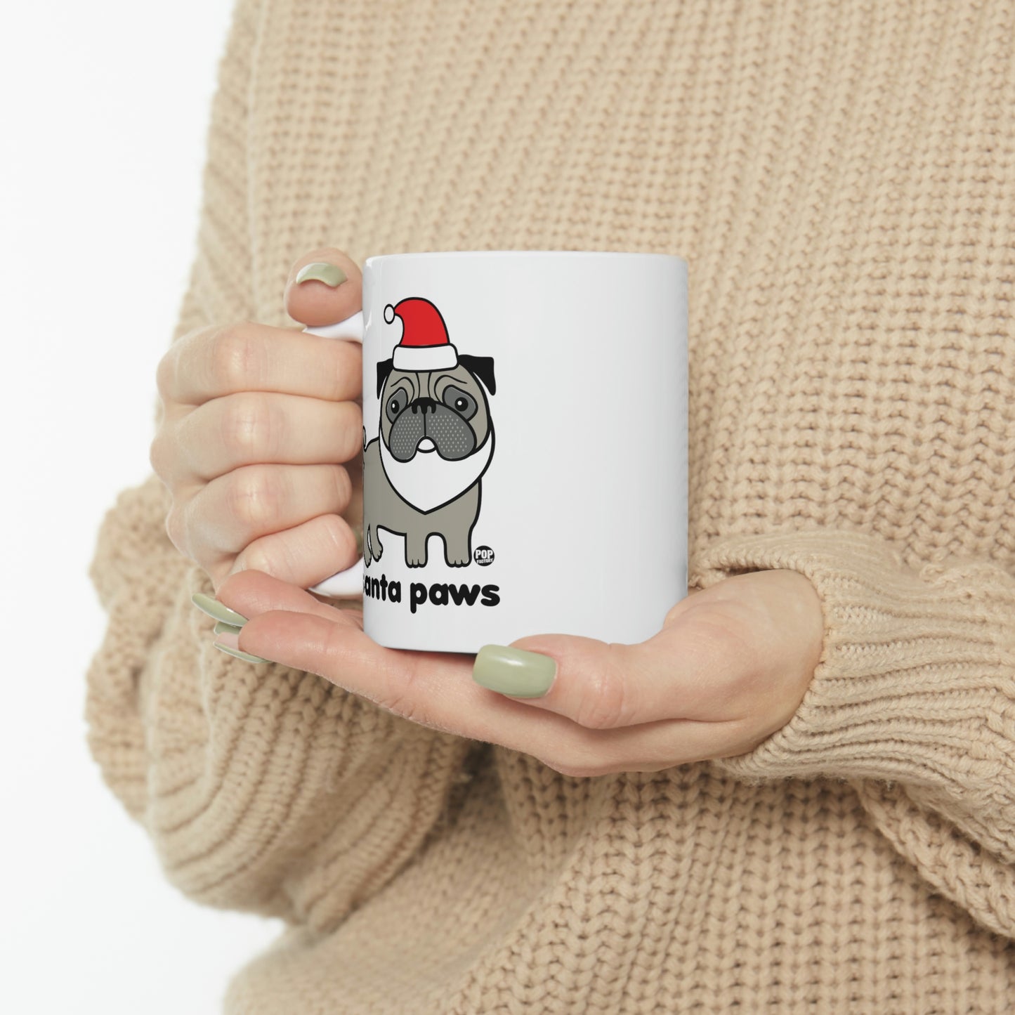 Santa Paws Pug Mug