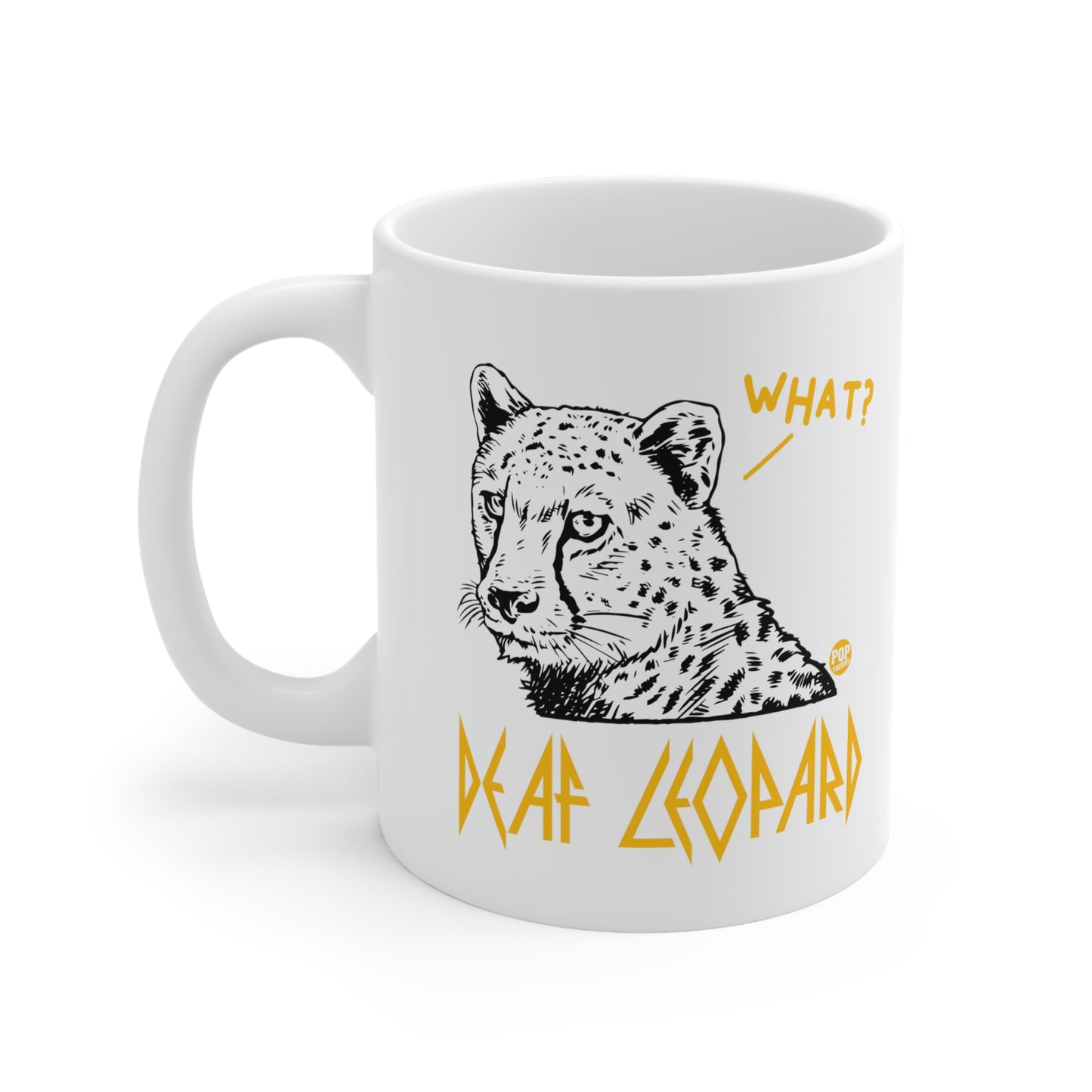 DEAF LEOPARD REALISTIC COFFEE MUG