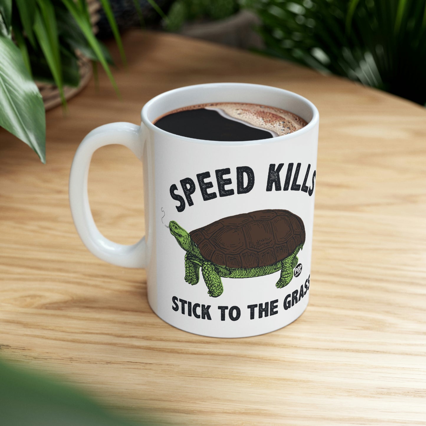 Speed Kills Grass Turtle Mug