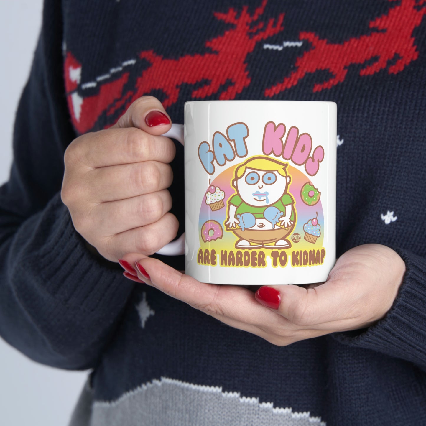 FAT KIDS ARE HARD TO KIDNAP CUTE COFFEE MUG