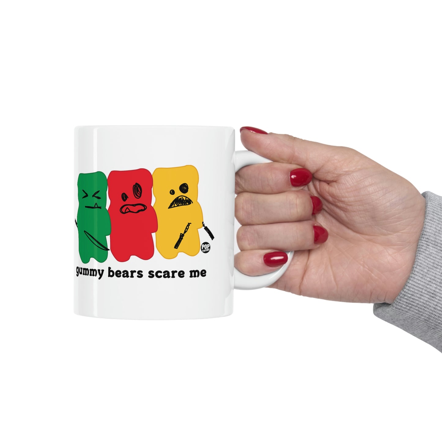 GUMMY BEARS SCARE ME COFFEE MUG