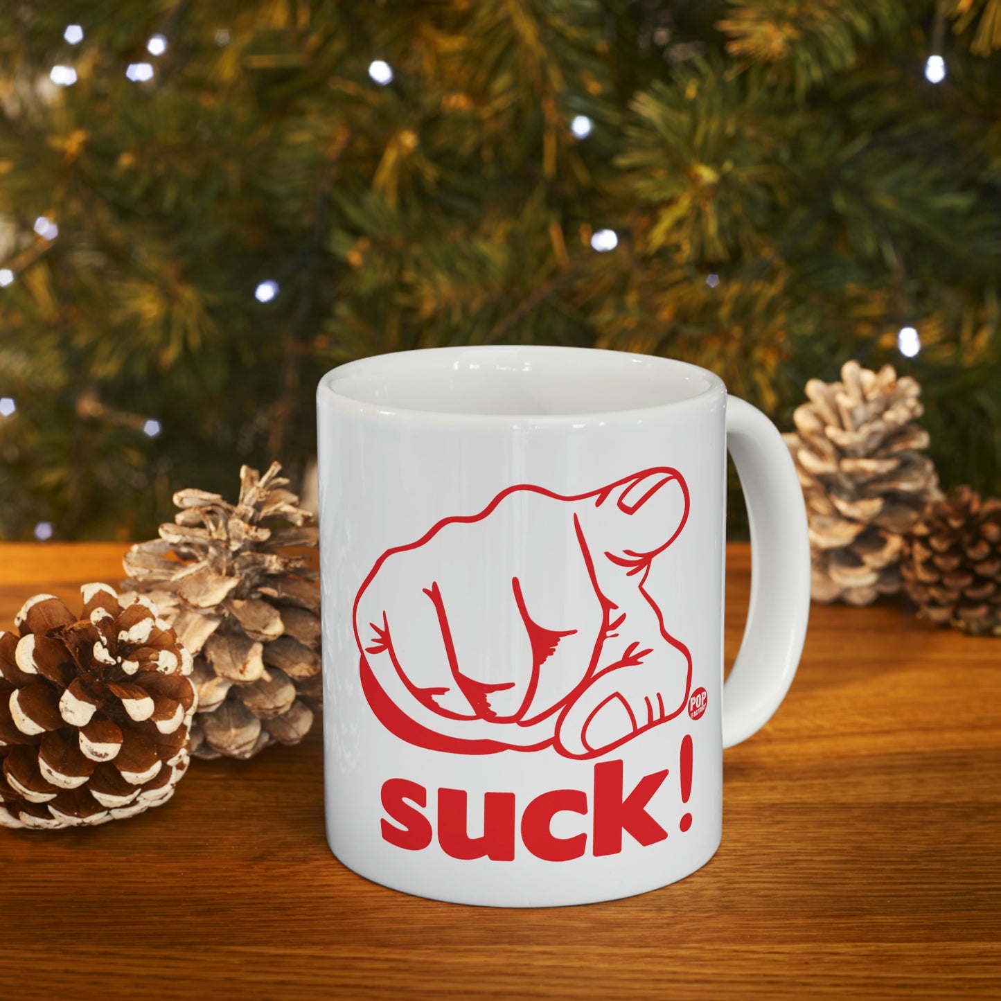 You Suck Finger Mug