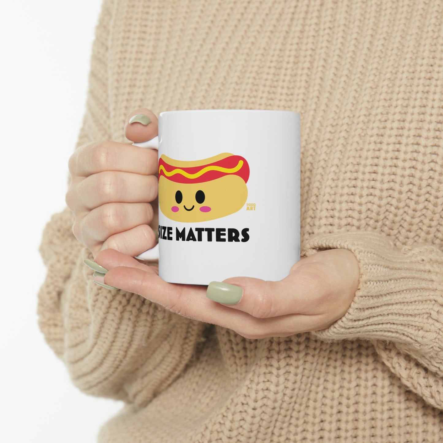 Size Matters Hot Dog Mug