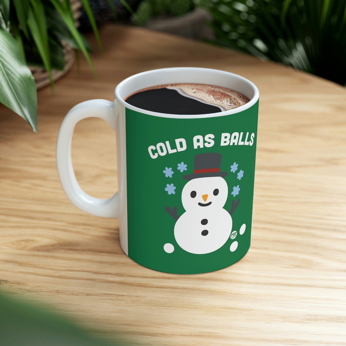 COLD AS BALLS SNOWMAN COFFEE MUG