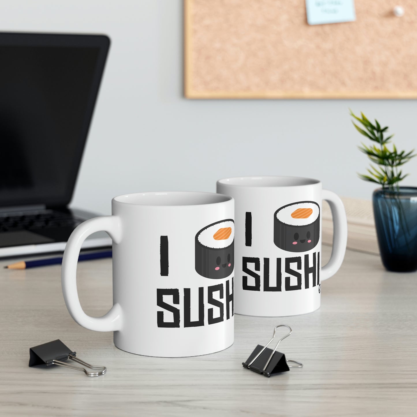 I LOVE SUSHI COFFEE MUG