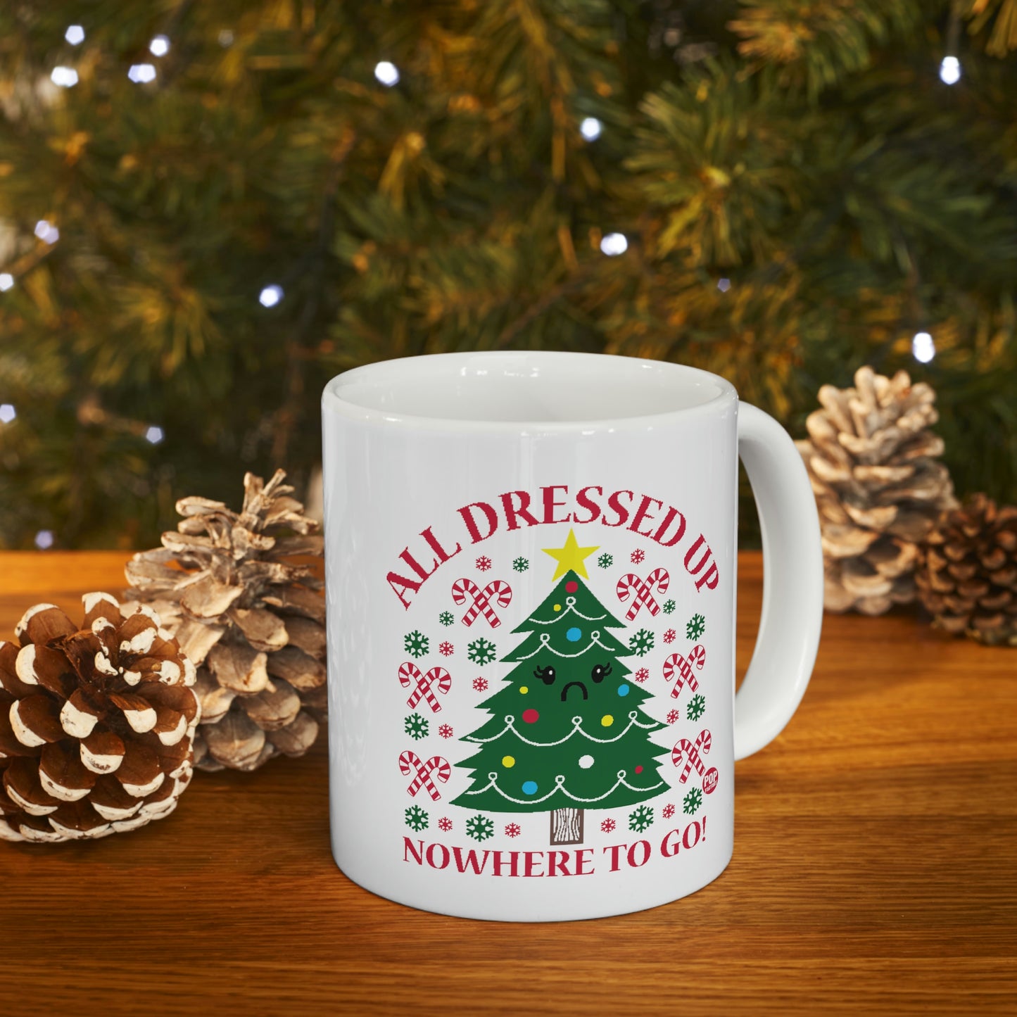 ALL DRESSED UP X-MAS TREE - 11 Oz COFFEE MUG