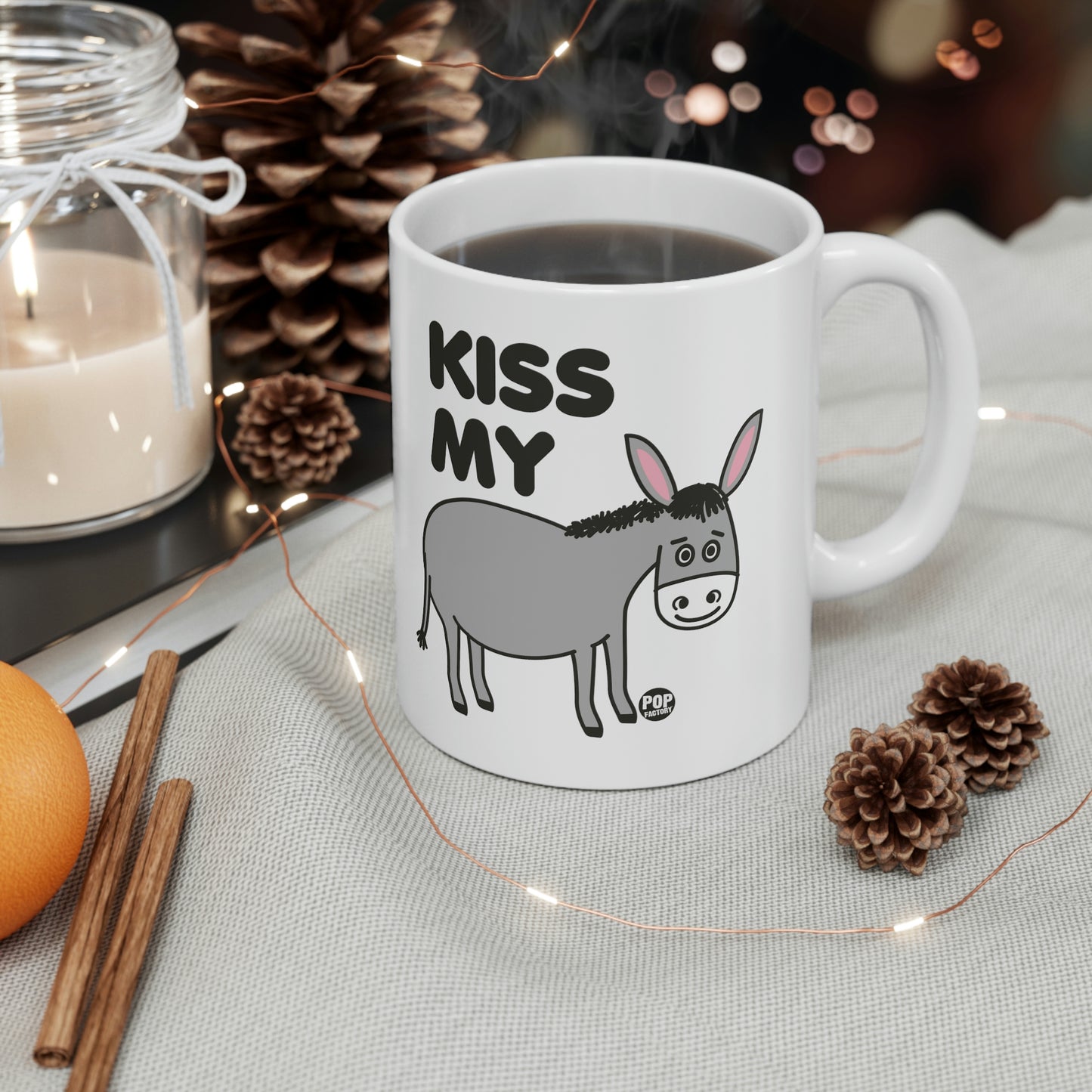 Kiss My Ass Donkey Coffee Mug