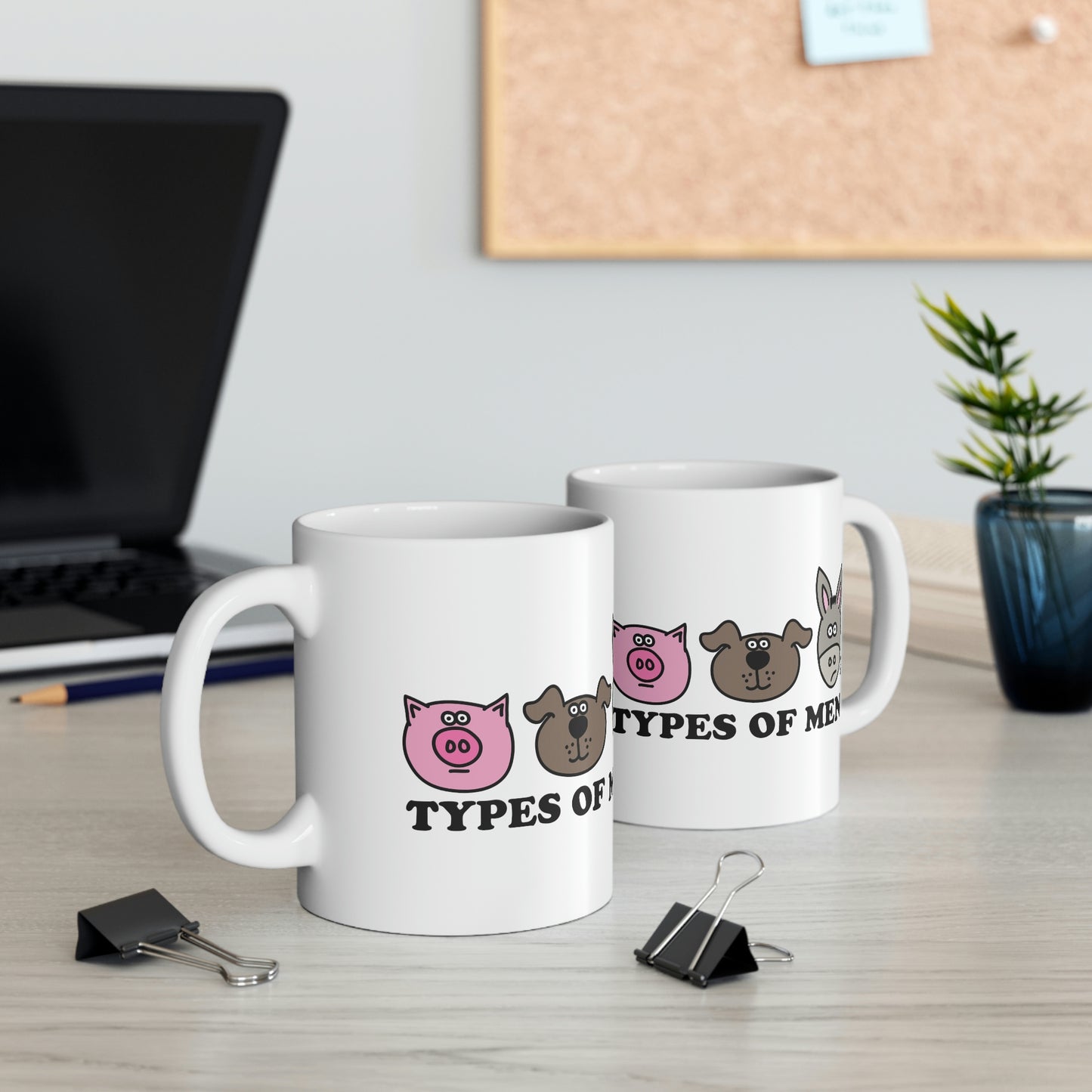 TYPES OF MEN PIG, DOG, ASS COFFEE MUG