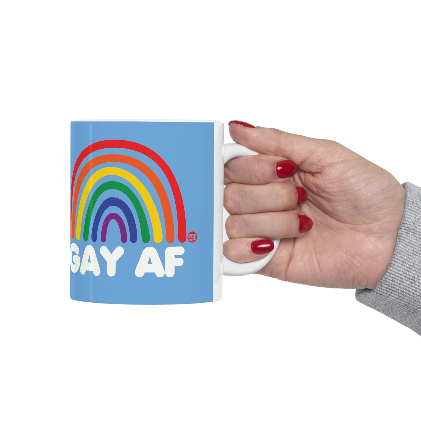 GAY AF RAINBOW COFFEE MUG