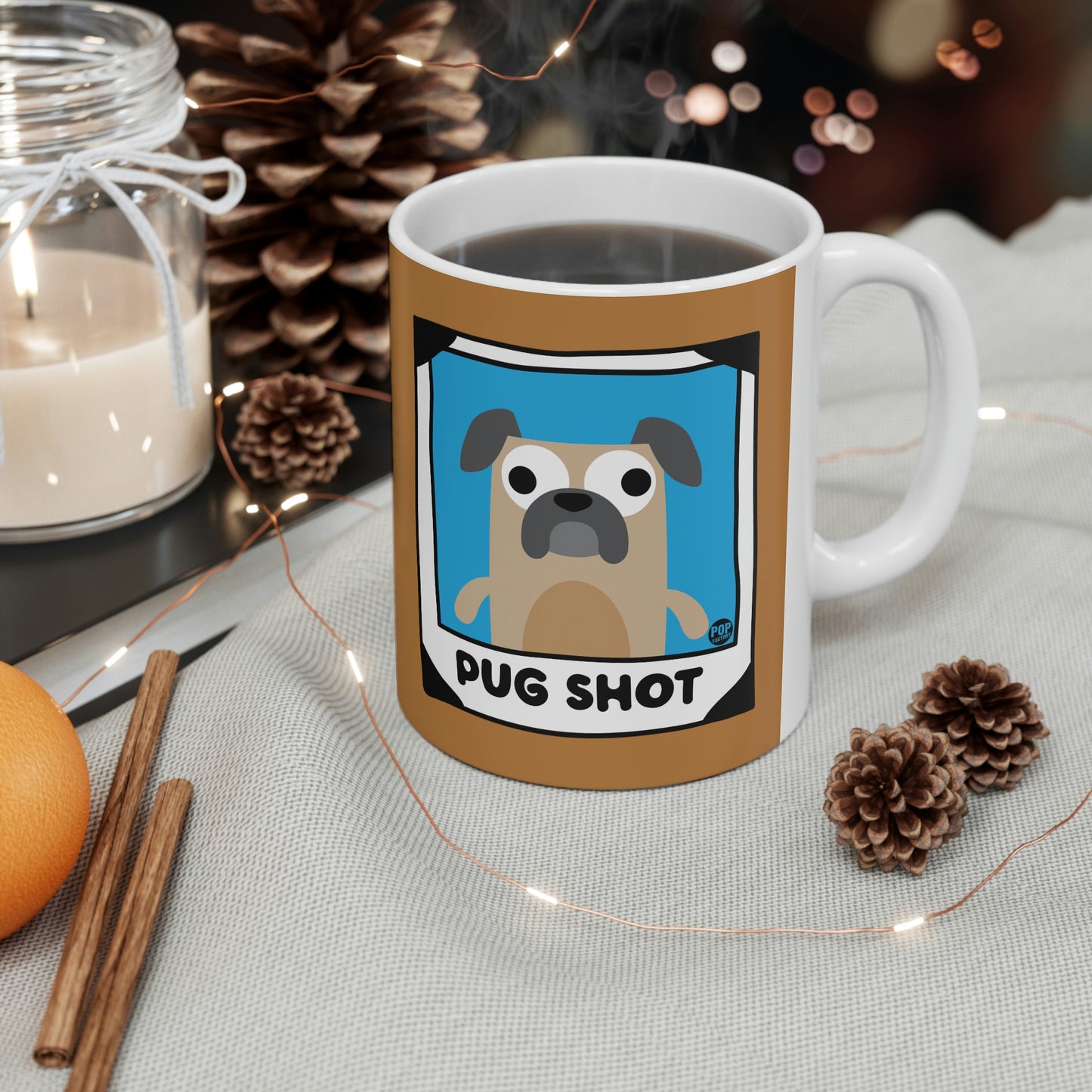 PUG SHOT PUG COFFEE MUG