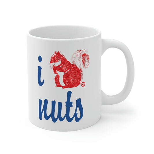 I LOVE NUTS! SQUIRREL COFFEE MUG