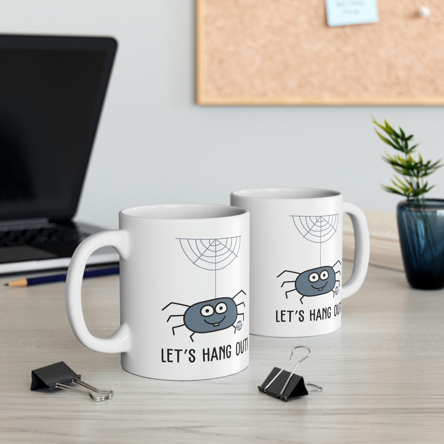 Let's Hang Out Spider Coffee Mug