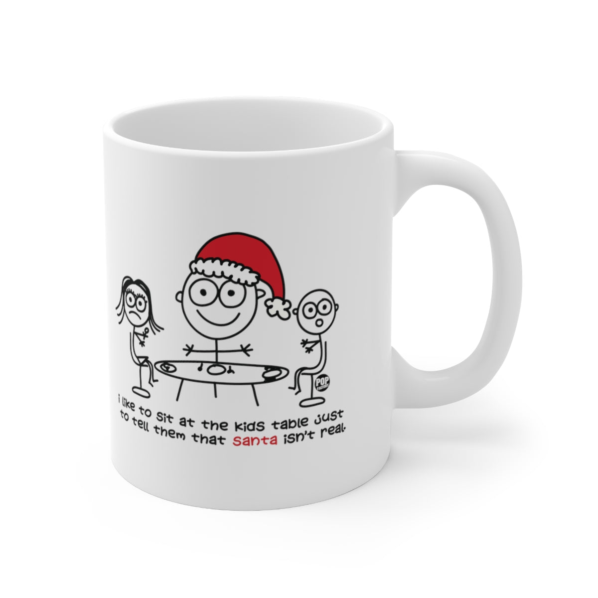 Sit At Kids Table Santa Mug