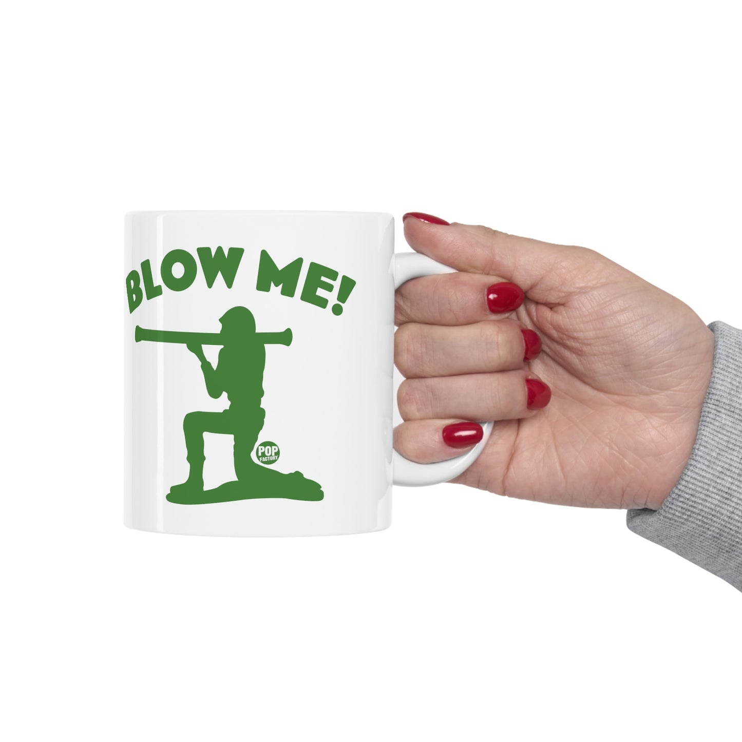 BLOW ME ARMY SOLDIER COFFEE MUG