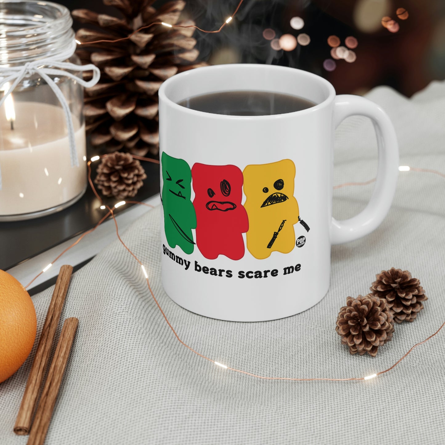 GUMMY BEARS SCARE ME COFFEE MUG
