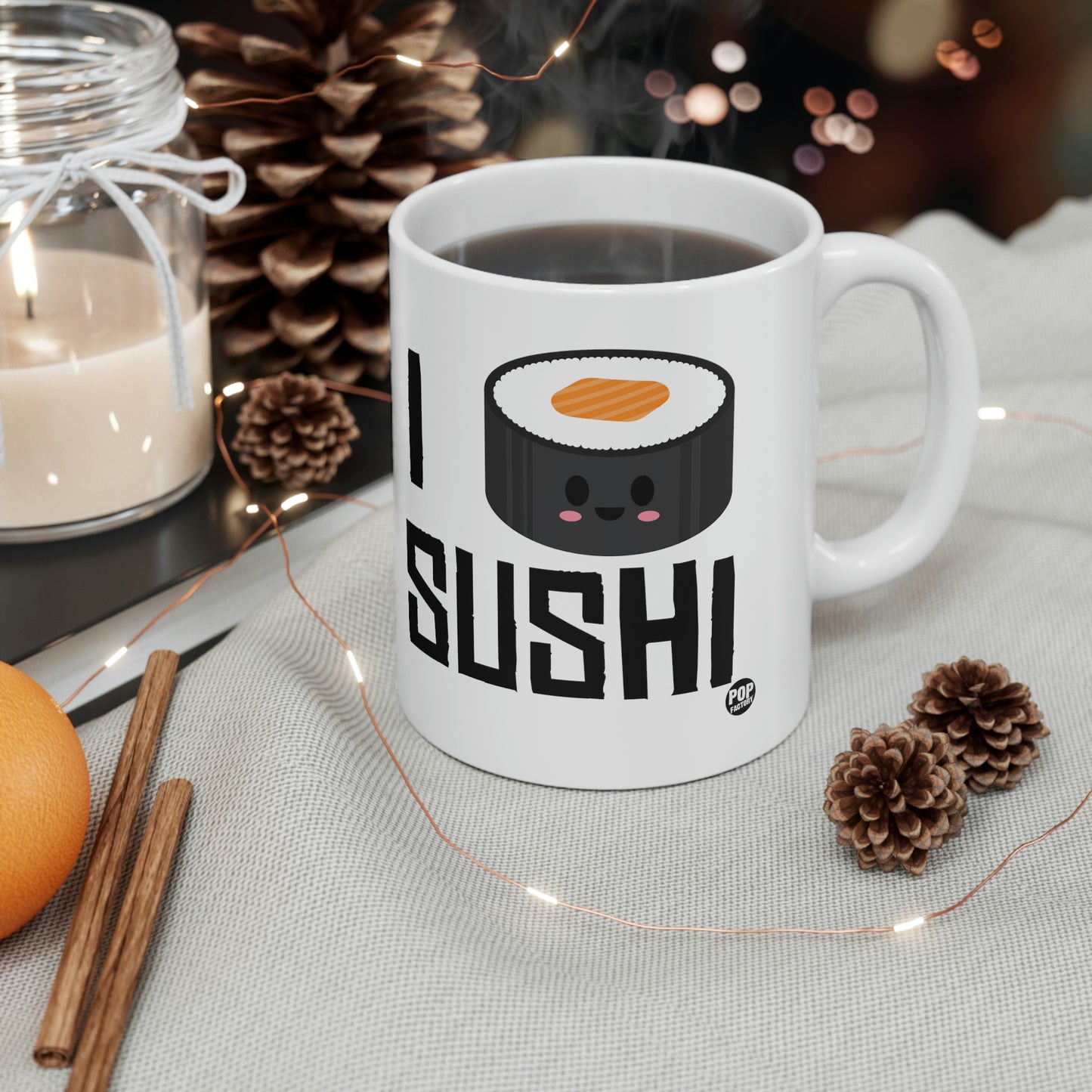 I LOVE SUSHI COFFEE MUG