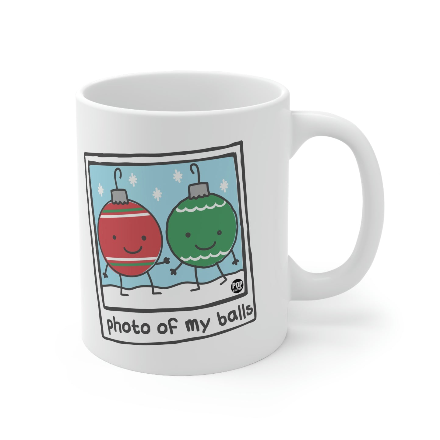 PHOTO OF MY BALLS XMAS COFFEE MUG*