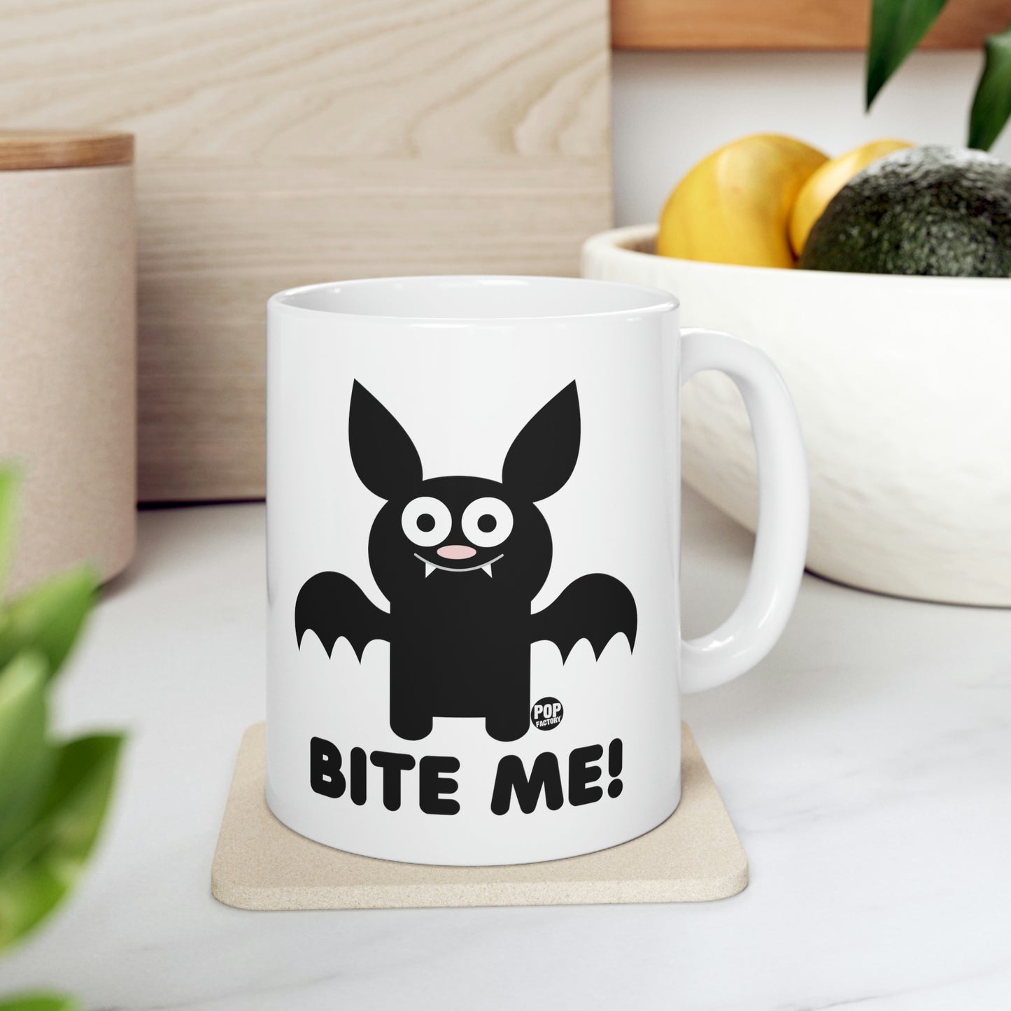 BITE ME BAT COFFEE MUG