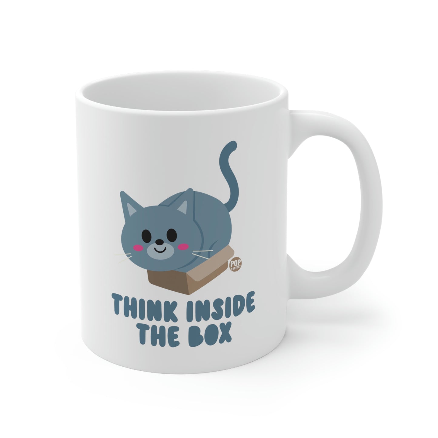 Think Inside The Box Cat Mug