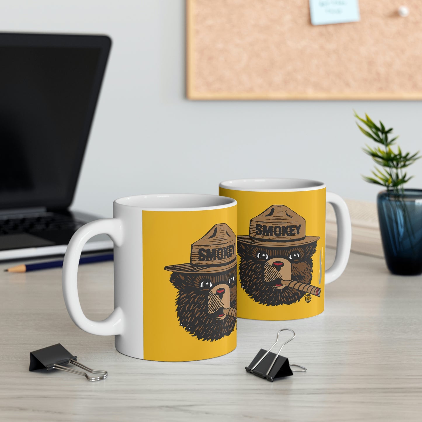 Smoking Smokey Bear Mug