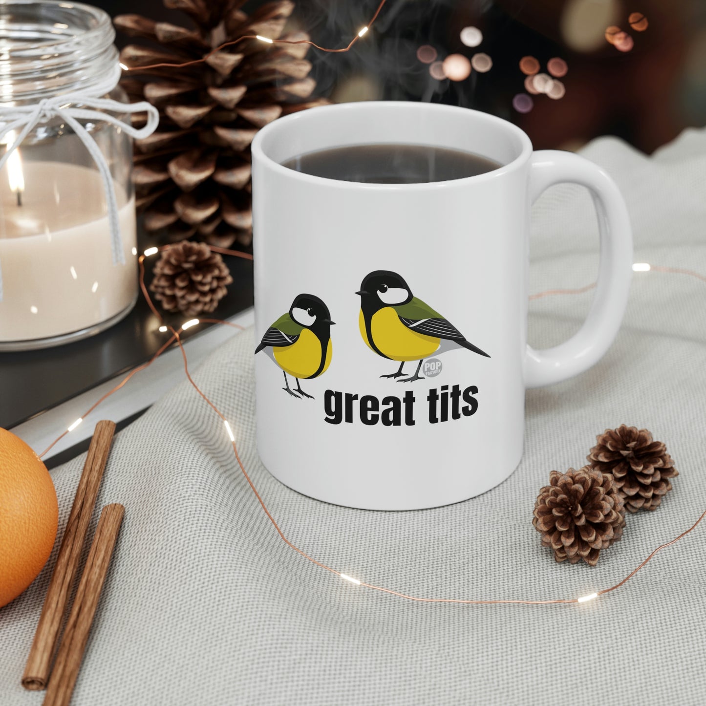 GREAT TITS COFFEE MUG