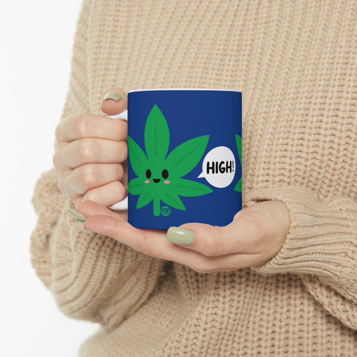 HIGH POT LEAF COFFEE MUG