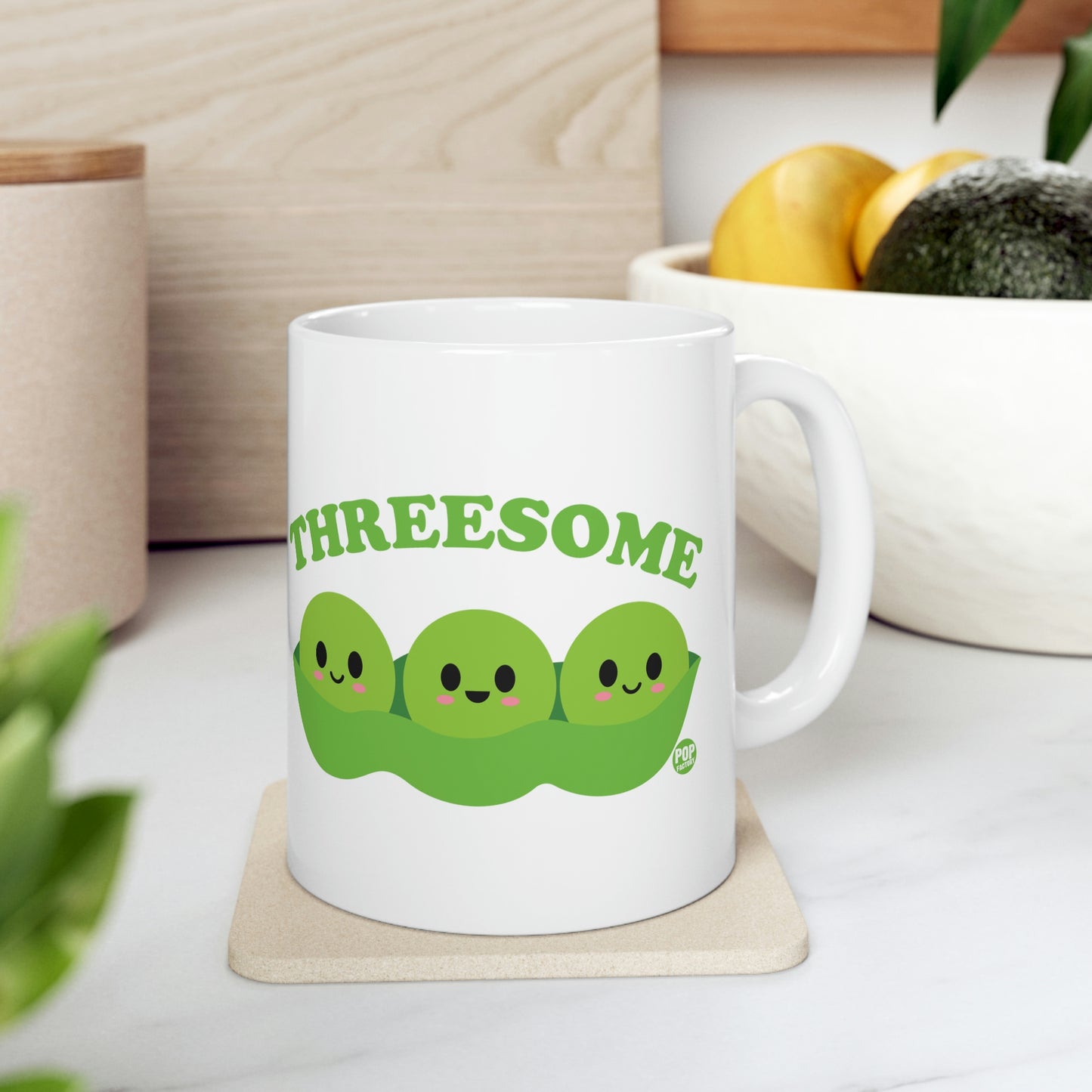 Threesome Peas Mug