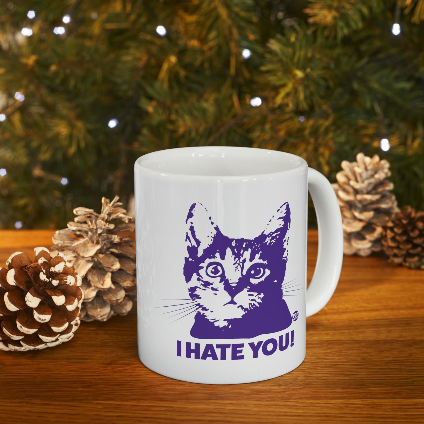 I HATE YOU! CAT COFFEE MUG