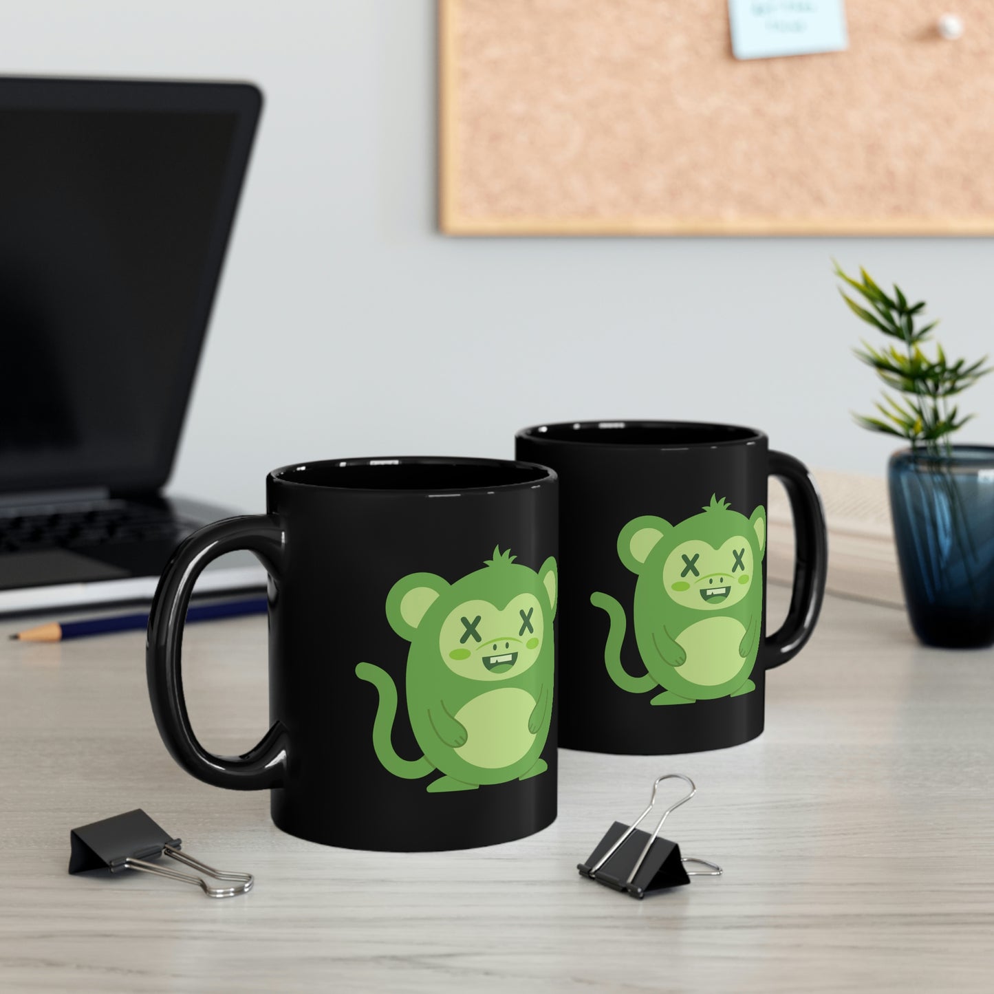 DEADIMALS MONKEY COFFEE MUG - Halloween Edition