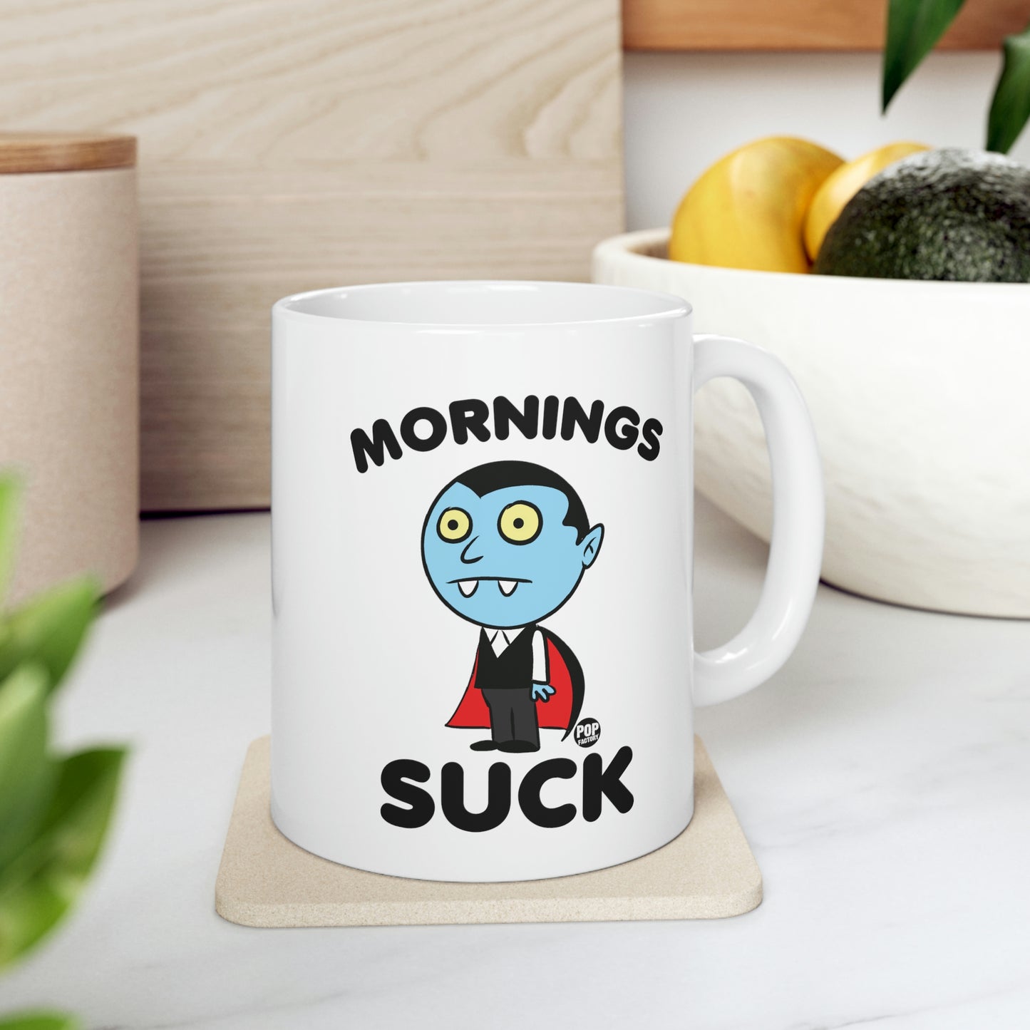 MORNING SUCK DRACULA COFFEE MUG