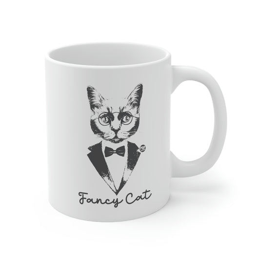 FANCY CAT TUX COFFEE MUG