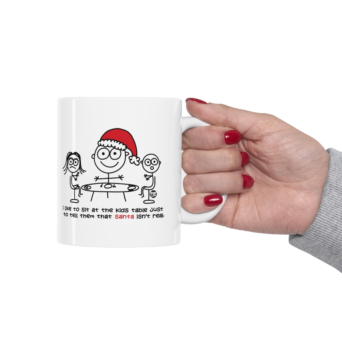 Sit At Kids Table Santa Mug