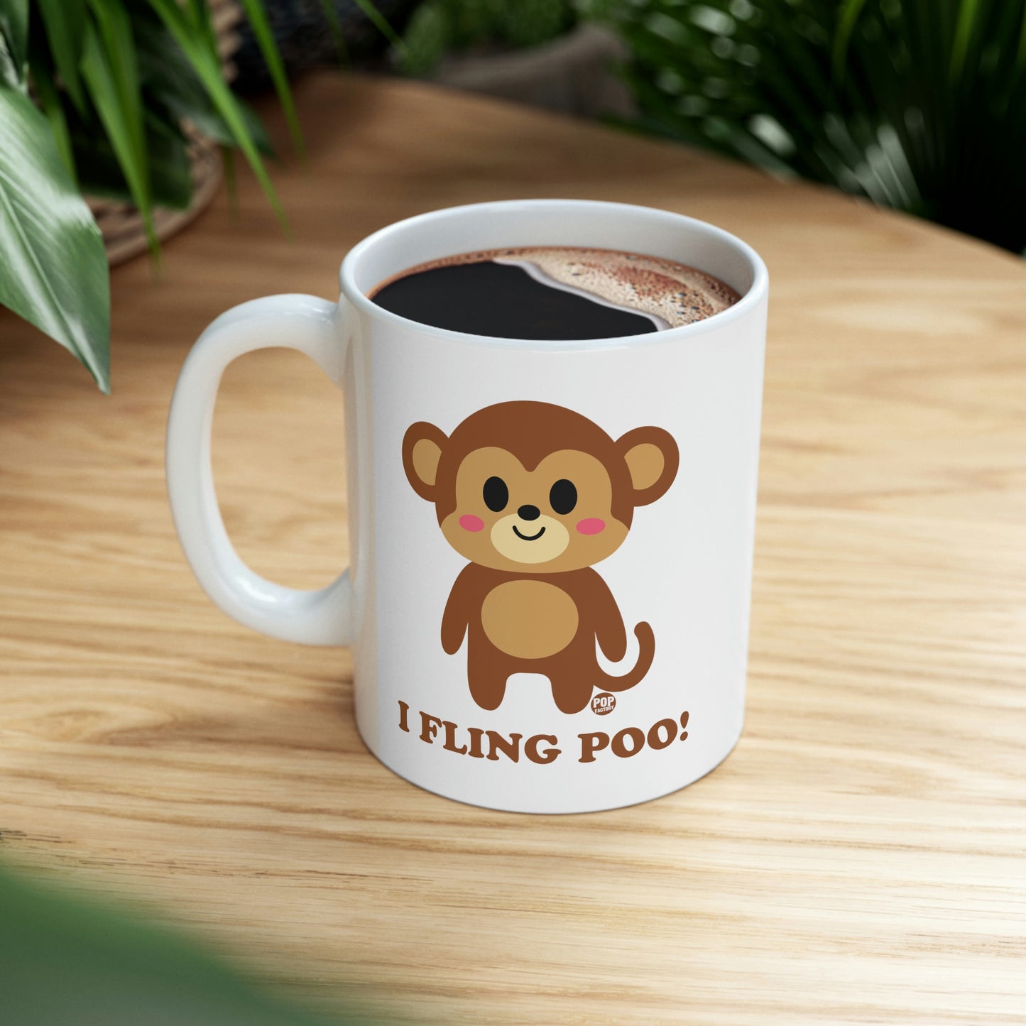 I FLING POO!  MONKEY COFFEE MUG