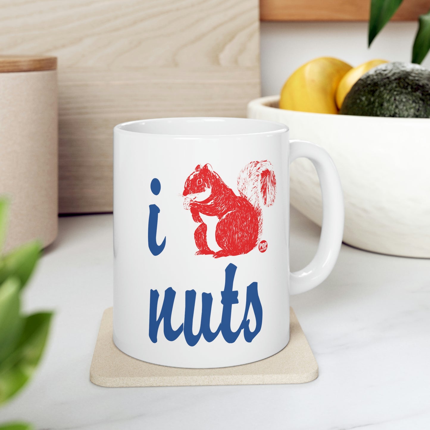 I LOVE NUTS! SQUIRREL COFFEE MUG