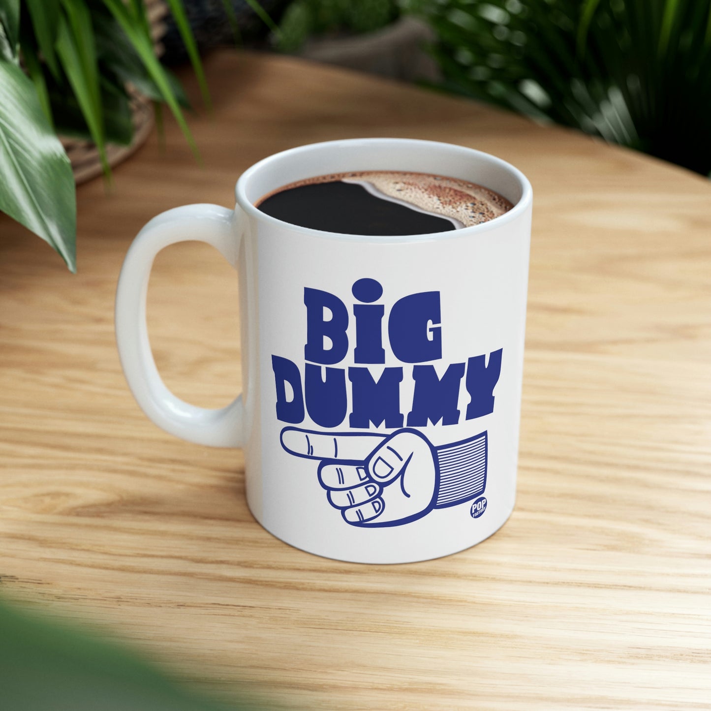 BIG DUMMY FINGER COFFEE MUG