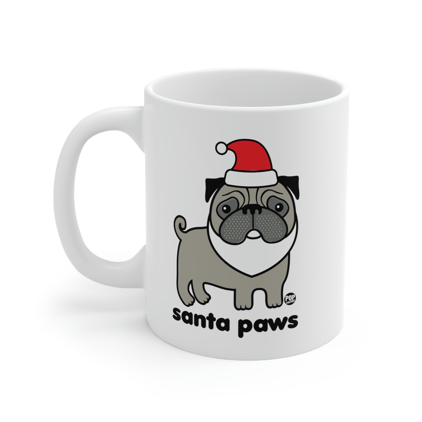 Santa Paws Pug Mug