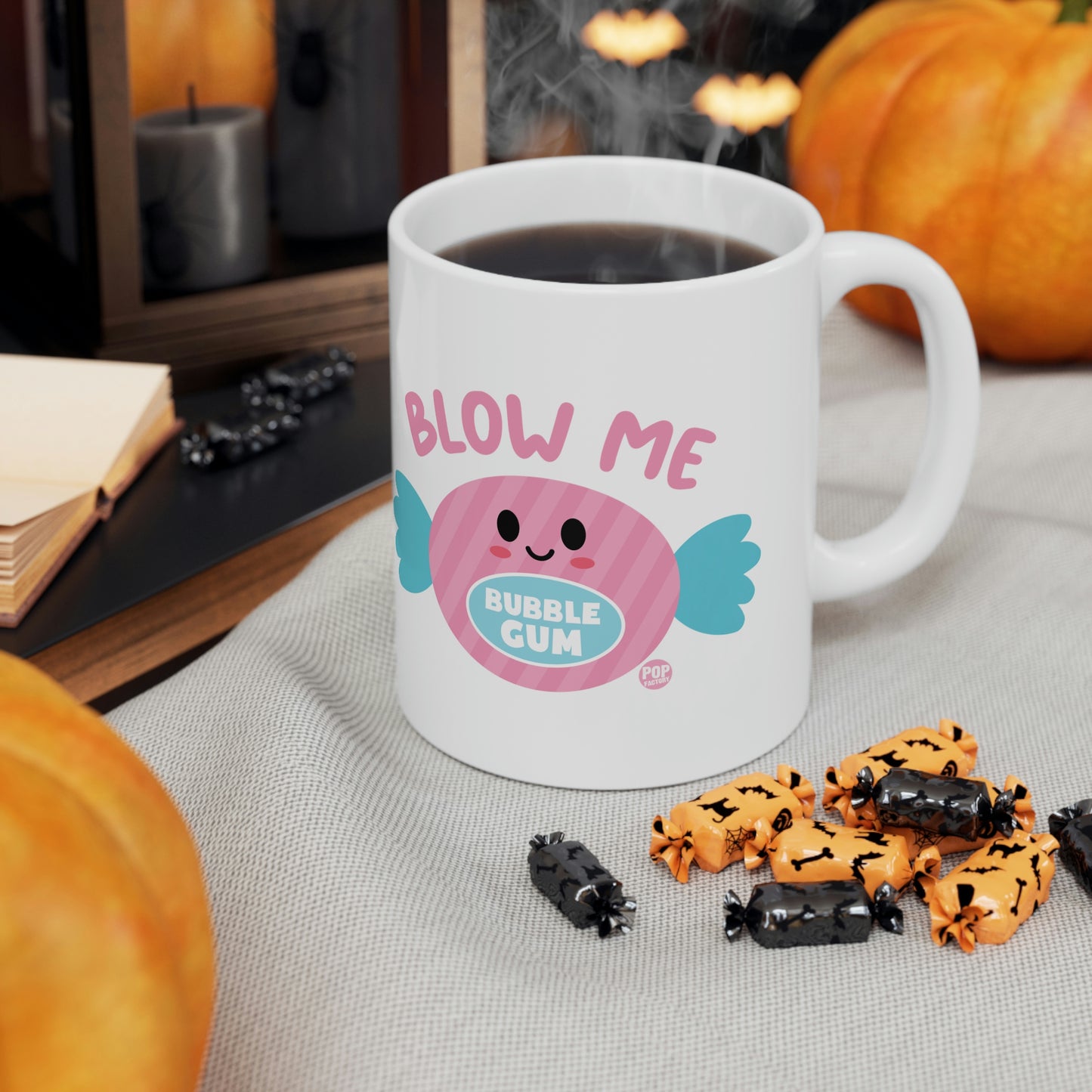 BLOW ME GUM COFFEE MUG