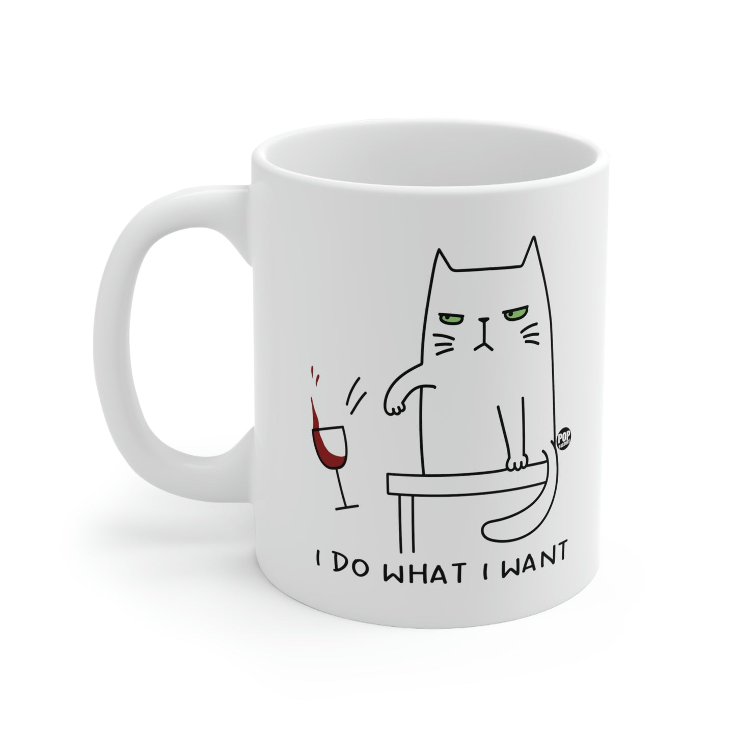 I DO WHAT I WANT  CAT COFFEE MUG