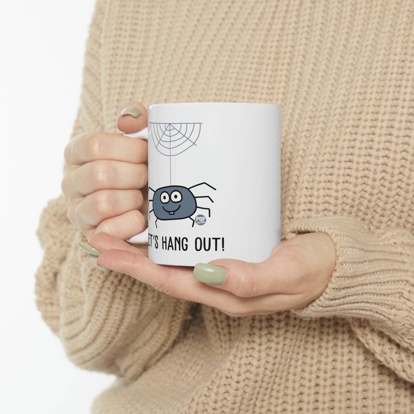 Let's Hang Out Spider Coffee Mug