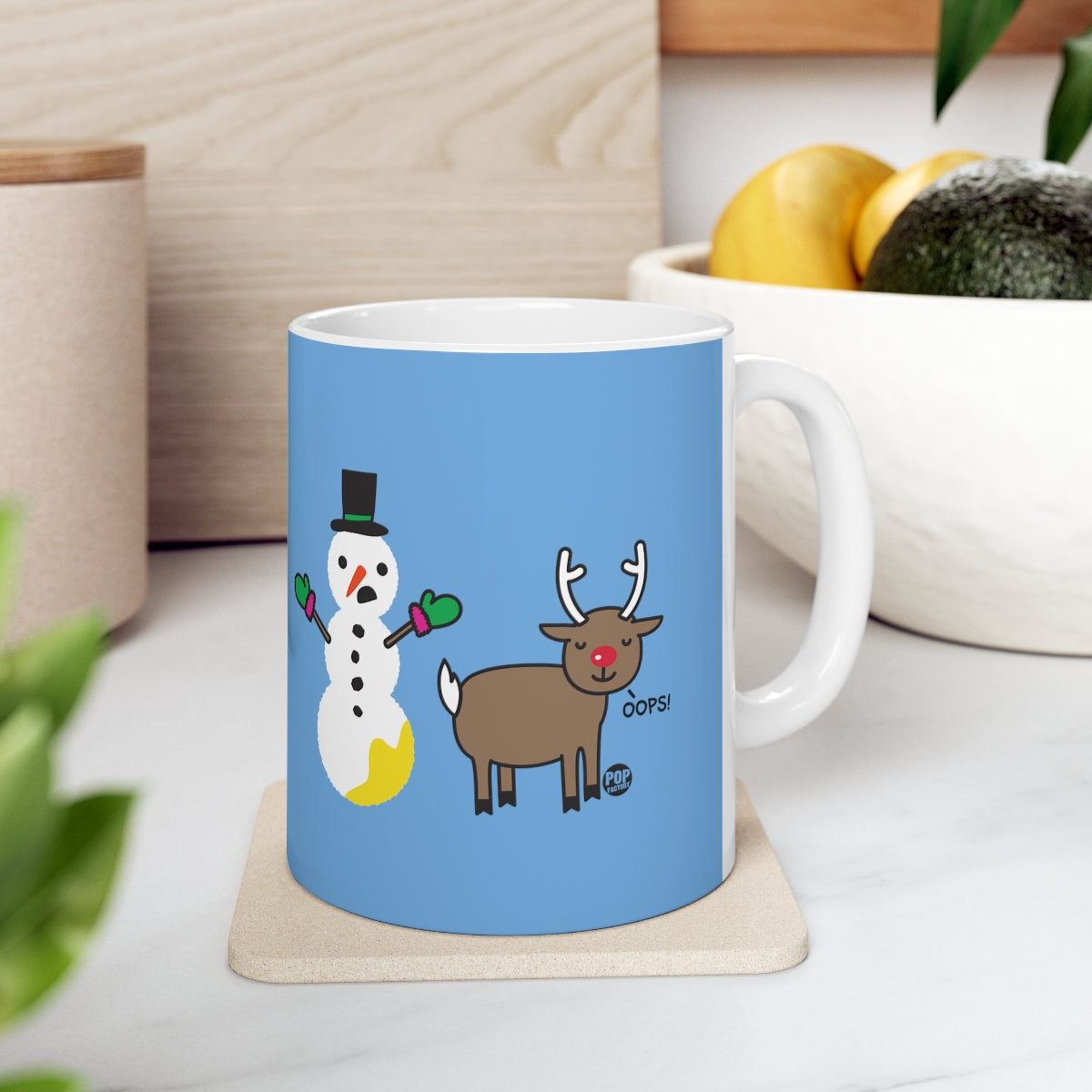 Reindeer Pee Snowman Mug