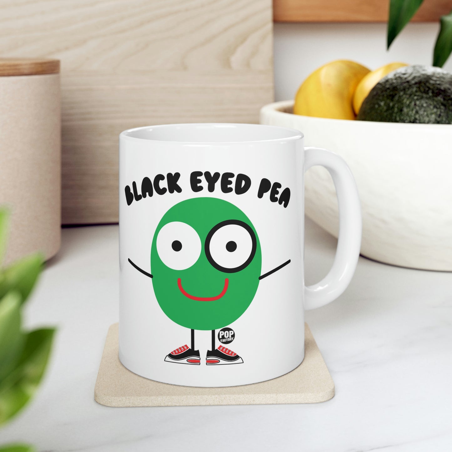 BLACK EYED PEA COFFEE MUG