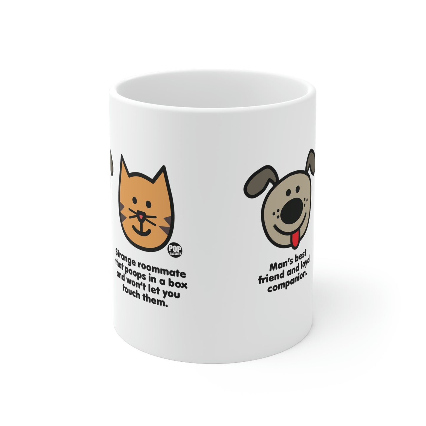 DOG VS. CAT COFFEE MUG