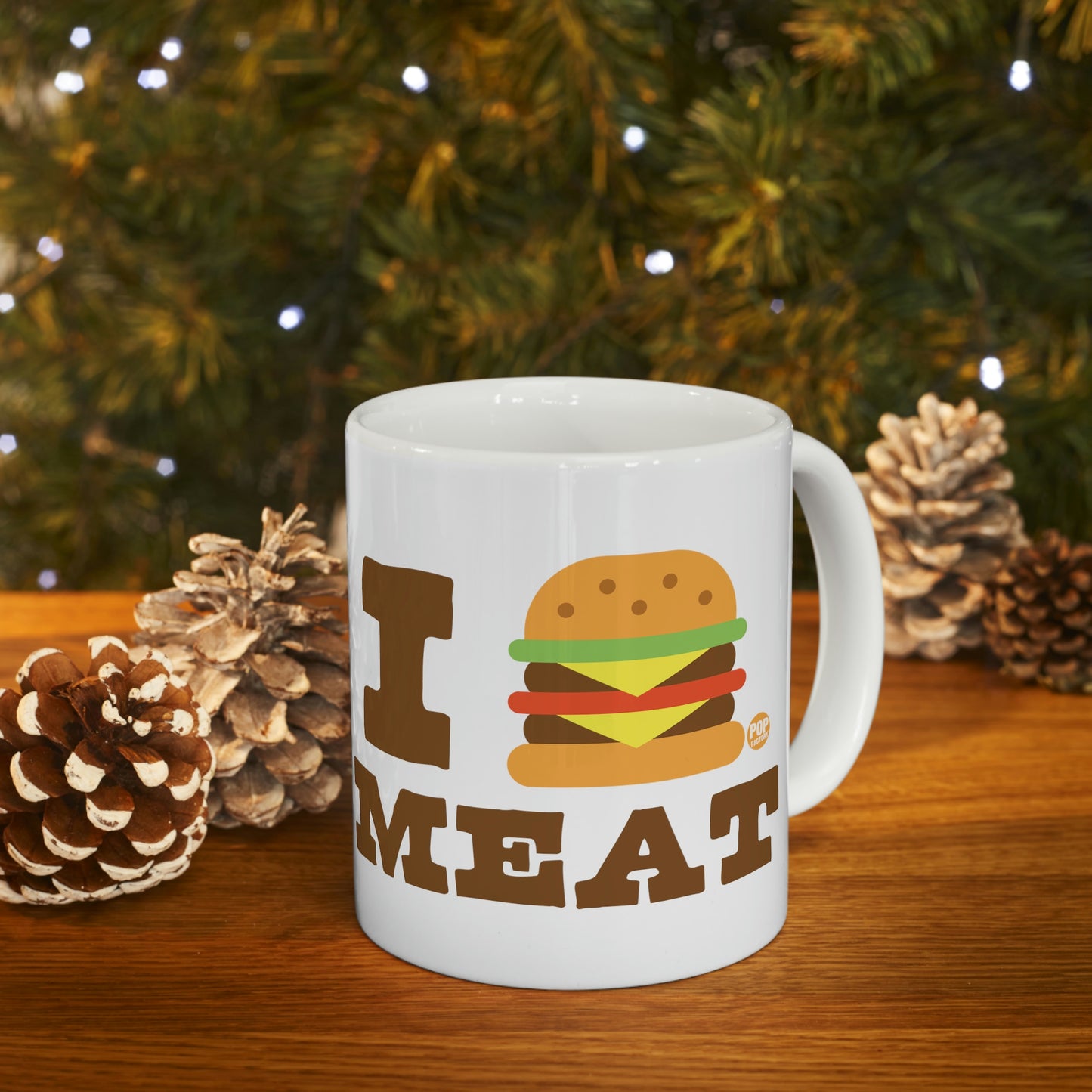 I LOVE MEAT BURGER COFFEE MUG